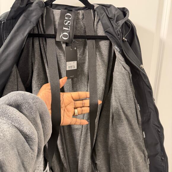 NWT $285 GSTQ XS/S Oversized Modular Stadium Jacket Hooded Designer Coat - Picture 7 of 11